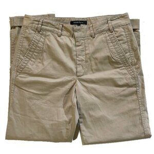 nanette lepore | Tan Cuffed Khakis